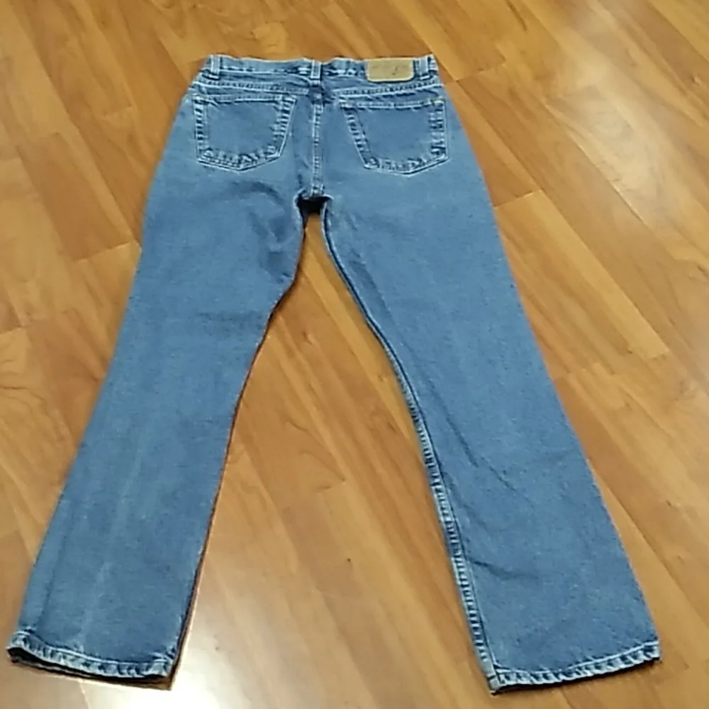 SOLD: vintage Gap Blue Jeans high-waisted button fly bootcut jeans - Picture 6 of 8